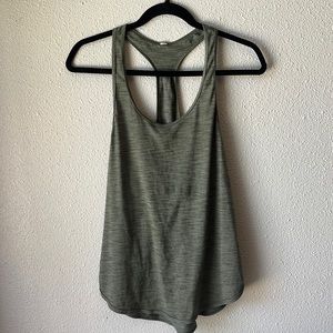 Lululemon 105 Singlet in Heathered green